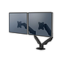 FELLOWES - Brazo para monitor serie eppa ajustable altura 2 pantallas normativa vesa hasta 10 kg negro (Ref. 9683401)