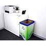 FELLOWES - Contenedor papelera reciclaje carton doble 100% reciclado montaje manual entrada superior 69 litros (Ref. 8049202)
