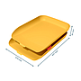 LEITZ - Bandeja sobremesa plastico cosy set de 2 unidades amarillo 274x81x407 mm (Ref. 53581019)