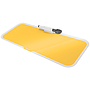 LEITZ - Pizarra cosy sobremesa cristal con rotulador y borrador amarillo 150x60x380 mm (Ref. 52690019)