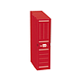 LIDERPAPEL - Caja archivo definitivo plastico rojo 387x275x105 mm (Ref. DF19)