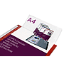 LIDERPAPEL - Carpeta 60 fundas canguro pp din A4 rojo translucido portada y lomo personalizable (Ref. JC25)