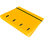 LIDERPAPEL - Carpeta con recambio A4 cuadro 5mm 100 hojas 80g polipropileno 4 anillas 25mm color amarillo (Ref. CH57)
