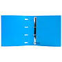 LIDERPAPEL - Carpeta con recambio A4 cuadro 5mm 100 hojas 80g polipropileno 4 anillas mixtas 25mm azul (Ref. CH54)