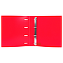 LIDERPAPEL - Carpeta con recambio A4 cuadro 5mm 100 hojas 80g polipropileno 4 anillas mixtas 25mm rojo (Ref. CH55)