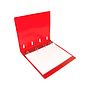LIDERPAPEL - Carpeta con recambio A4 cuadro 5mm 100 hojas 80g polipropileno 4 anillas mixtas 25mm rojo (Ref. CH55)