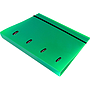 LIDERPAPEL - Carpeta con recambio A4 cuadro 5mm 100 hojas 80g polipropileno 4 anillas mixtas 25mm verde (Ref. CH56)