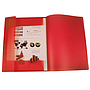 LIDERPAPEL - Carpeta portadocumentos solapas polipropileno din a3 rojo translucido lomo flexible (Ref. SS46)