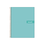 LIDERPAPEL - Cuaderno espiral A4 crafty tapa forrada 80h 90 gr cuadro 4mm con margen color turquesa (Ref. BJ78)