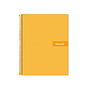 LIDERPAPEL - Cuaderno espiral A4 micro crafty tapa forrada 120h 90 gr cuadro 5 mm 5 bandas 4 colores color naranja (Ref. BA10)