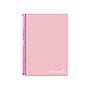 LIDERPAPEL - Cuaderno espiral A4 micro jolly tapa forrada 140h 75 gr cuadro 5mm 5 bandas 4 taladros color rosa (Ref. BA94)