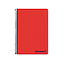LIDERPAPEL - Cuaderno espiral A4 micro wonder tapa plastico 120h 90 gr cuadro 5 mm 5 bandas 4 taladros color rojo (Ref. BA88)