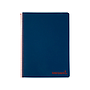 LIDERPAPEL - Cuaderno espiral A4 wonder tapa plastico 80h 90gr cuadro 4mm con margen color azul marino (Ref. TH63)