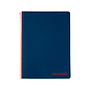 LIDERPAPEL - Cuaderno espiral a5 micro wonder tapa plastico 120h 90g cuadro 5mm 5 bandas 6 taladros color azul marino (Ref. BJ68)
