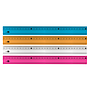 LIDERPAPEL - Regla 30 cm aluminio colores surtidos (Ref. RG19)