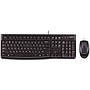 LOGITECH - Set teclado + raton mk120 usb con cable negro (Ref. 920-002550)