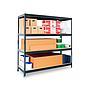 AR STORAGE - Estanteria metalica ar stocker 200x200x70 cm 4 estantes 450 kg por estante bandeja de madera sin (Ref. V41/01/D9D9450G00)