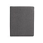 Q-CONNECT - Carpeta portafolios A4 con calculadora bloc 20 hojas y departamentos interiores color gris 250x315 (Ref. KF17240)