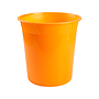 Q-CONNECT - Papelera plastico naranja translucido 13 litros dim. 275x285 mm (Ref. KF19040)