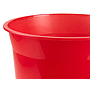 Q-CONNECT - Papelera plastico rojo translucido 13 litros dim. 275x285 mm (Ref. KF19041)