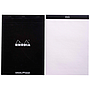 RHODIA - Bloc nota black dot pad din A4 80 hojas 80 g/m2 liso con puntos negros 5 mm perforado (Ref. 18559C)