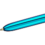 BIC - Boligrafo cuatro colores shine azul punta de 1 mm (Ref. 982874)