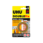 UHU - Cinta adhesiva doublefix marron doble cara extra fuerte 1,5 mt x 19 mm (Ref. 36497)