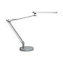 UNILUX - Lampara de escritorio mambo led 5,6w doble brazo articulado abs y aluminio gris metalizado base 19 cm (Ref. 400033684)