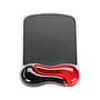 KENSINGTON - Alfombrilla para raton duo gel con reposamuñecas color negro/rojo 240x182x25 mm (Ref. 62402)
