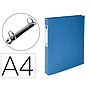 EXACOMPTA - Carpeta de 2 anillas 30 mm redondas clean safe din A4 carton forrado azul (Ref. 54222E)