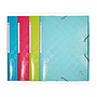 EXACOMPTA - Carpeta gomas carton 600 gr tres solapas din A4 colores surtidos (Ref. 55220E)