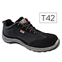 DELTAPLUS - Zapatos de seguridad asti piel de serraje afelpado suela de composite negro talla 42 (Ref. ASTISPNO42)