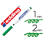 EDDING - Rotulador para pizarra blanca 661 color verde punta redonda 1-2 mm recargable (Ref. 661-04)