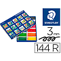 STAEDTLER - Rotulador color jumbo trazo 3 mm caja de 144 unidades surtidas 12 x color (Ref. 340 C144)