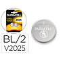 DURACELL - Pila alcalina boton cr2025 blister 2 unidades (Ref. 990352)