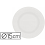 Plato papel reciclable blanco 15 cm paquete 100 unidades (Ref. 10416)