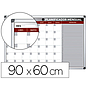 BI-OFFICE - Planning magnetico mensual lacado marco aluminio rotulable 90x60 cm (Ref. GA03179170)