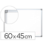 Q-CONNECT - Pizarra blanca lacada magnetica marco aluminio 60x45 cm (Ref. KF04149)