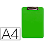 Q-CONNECT - Portanotas plastico din A4 verde 2,5mm (Ref. KF11246)