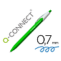 Q-CONNECT - Boligrafo retractil kf14625 biodegradable verde tinta azul (Ref. KF14625)