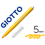 GIOTTO - Rotulador turbo maxi lavable con punta bloqueada unicolor amarillo (Ref. 456002)