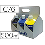 PELIKAN - Tempera escolar 500 ml especial colegio pack 6 botellas colores surtidos (Ref. 63805)