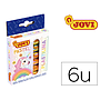 JOVI - Plastilina 90 estuche 6 unidades colores pastel surtidos 15 g (Ref. 90/6P)
