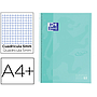 OXFORD - Cuaderno espiral ebook 1 school touch te din a4+ 80 hojas cuadro 5 mm con margen mint pastel (Ref. 400117274)