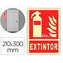 ARCHIVO 2000 - Pictograma extintor pvc rojo luminiscente 210x300 mm (Ref. 6171-01H RJ)