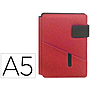 CARCHIVO - Portanotas venture din a5 con soporte smartphone cuaderno color rojo (Ref. 23015113)