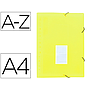 LIDERPAPEL - Carpeta clasificador fuelle polipropileno din A4 amarillo fluor opaco 13 departamentos (Ref. FU36)