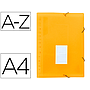 LIDERPAPEL - Carpeta clasificador fuelle polipropileno din A4 naranja fluor opaco 13 departamentos (Ref. FU37)