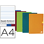 LIDERPAPEL - Libreta scriptus A4 48 hojas 90g/m2 rayado montessori 5mm con margen colores surtidos (Ref. LA26)