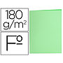 LIDERPAPEL - Subcarpeta folio verde pastel 180g/m2 (Ref. SC40)